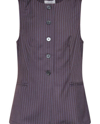 Love   Divine Vest Love1343-  Blue Pinstripe