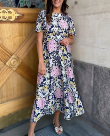Love   Divne Kjole Love1000-16 Navy Paisley