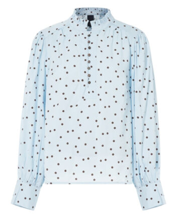 Luxzuz Bluse Flow Blue Fog