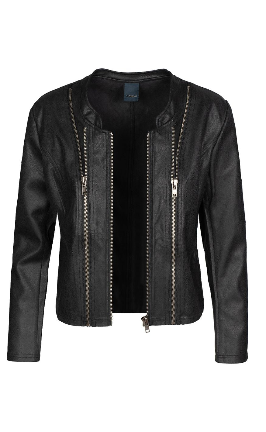 Luxzuz Jakke Athena Faux Leather Black