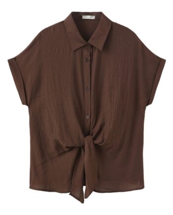 Luxzuz Skjorte Adelgunde Dark Brown