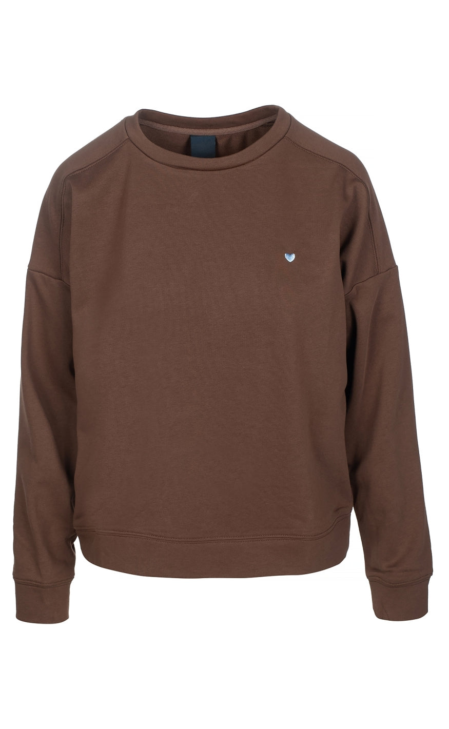 Luxzuz Sweatshirt Jeanie Cocoa Brown