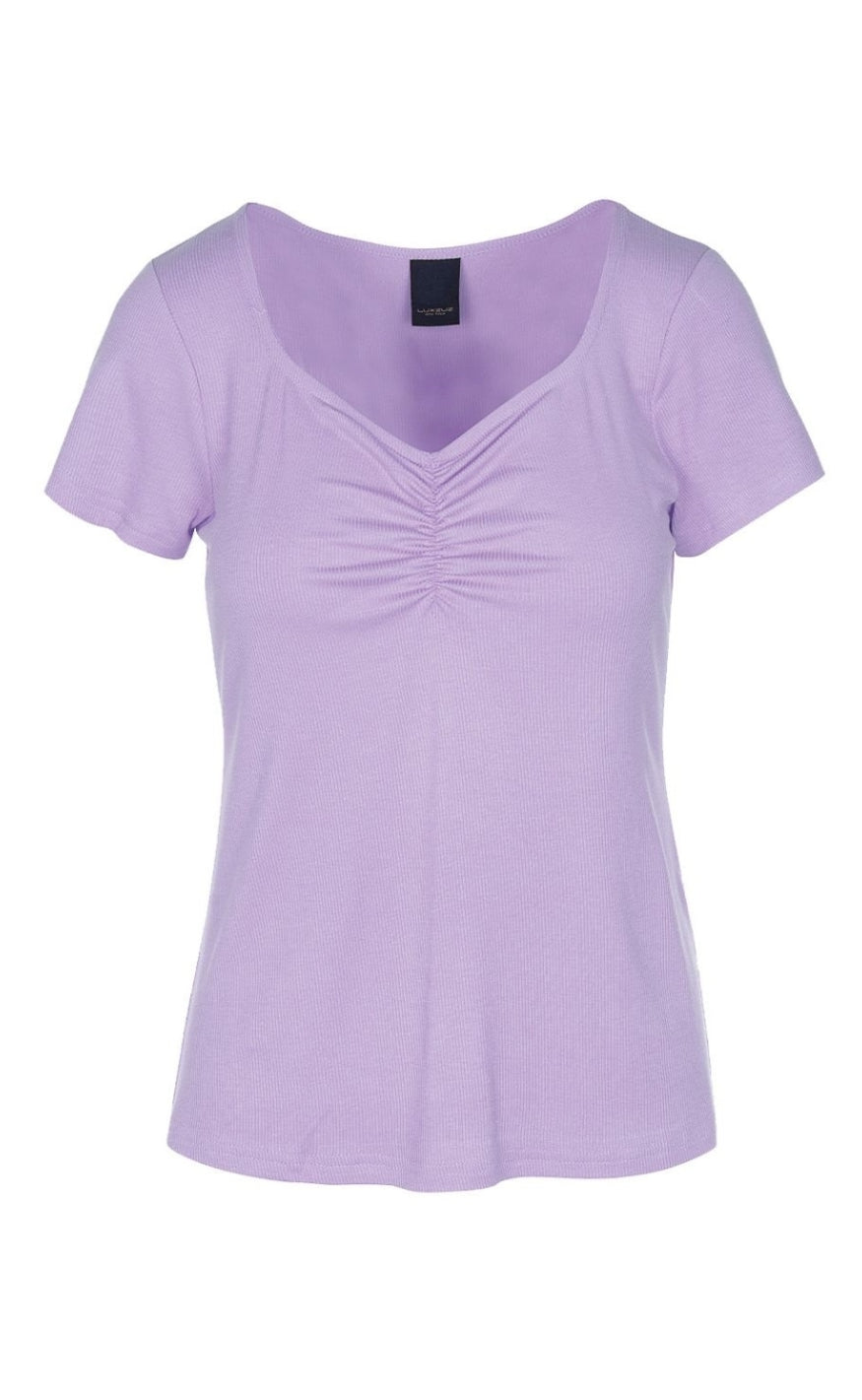 Luxzuz -shirt Klaudine Lilacs Bloom