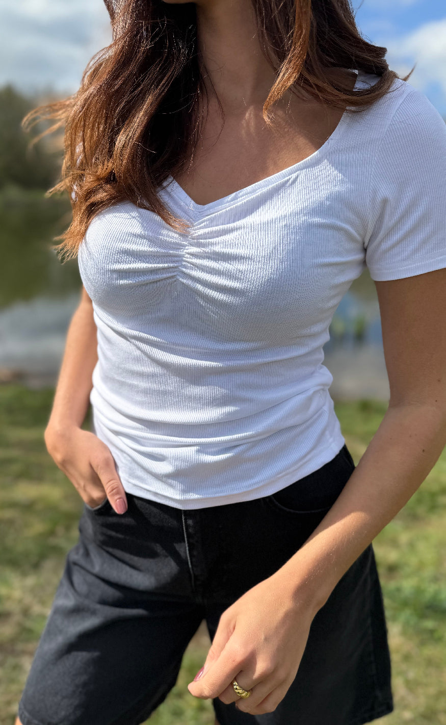 Luxzuz -shirt Klaudine White