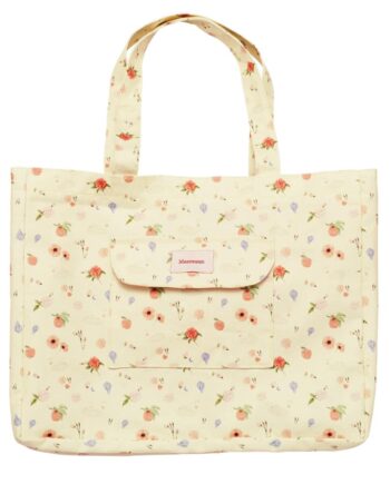 Maanesten Totebag Big Canvas Roses And Shells