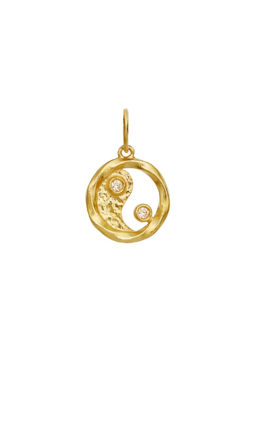Maanesten Vedhæng Dualism Gold Colour