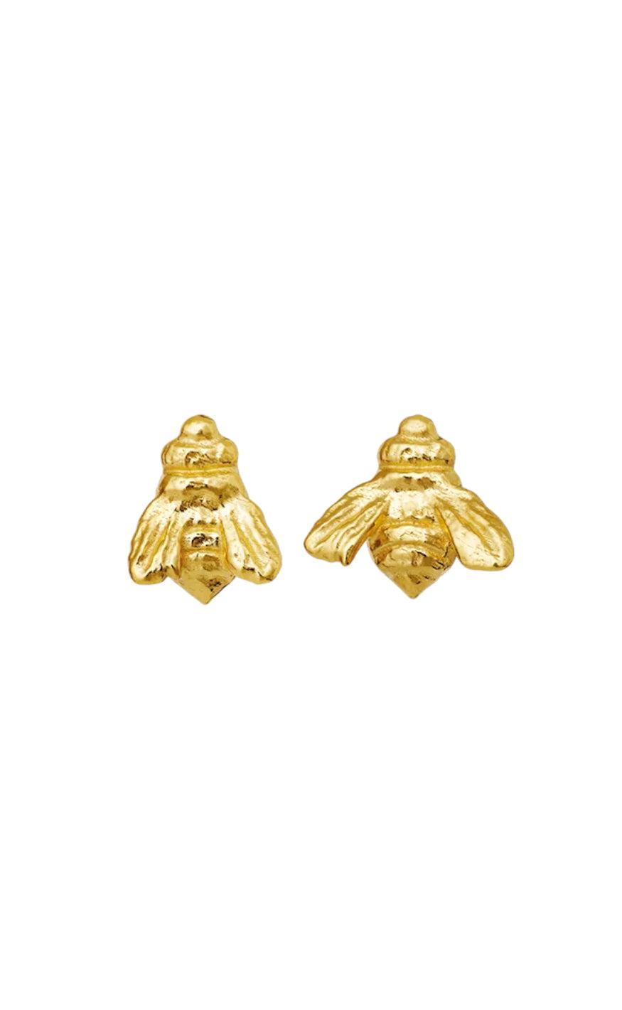 Maanesten øreringe Bee Gold Colour
