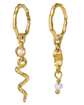 Maanesten øreringe Evelyn Gold Colour