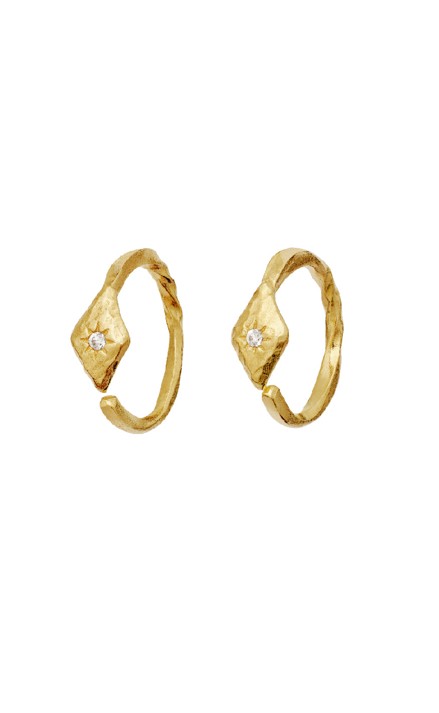 Maanesten øreringe Forte Gold Colour