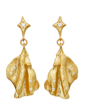 Maanesten øreringe Gerda Gold Colour