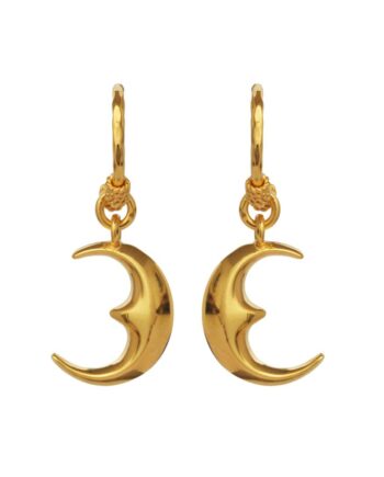 Maanesten øreringe Moonie Gold Colour