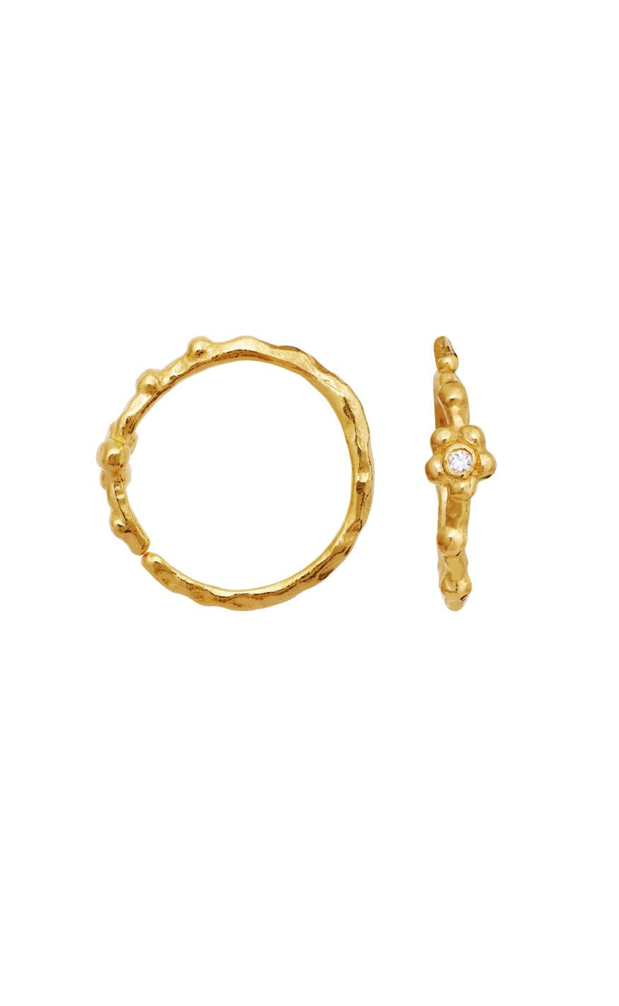 Maanesten øreringe Neri Gold Colour
