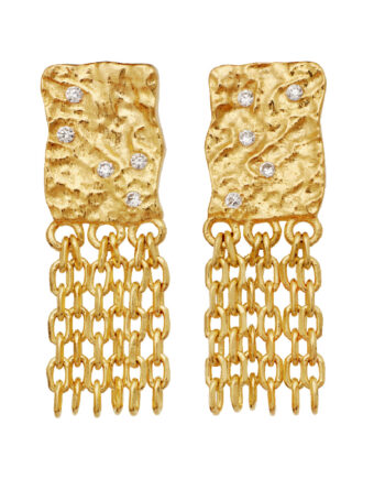 Maanesten øreringe Pietra Gold Colour
