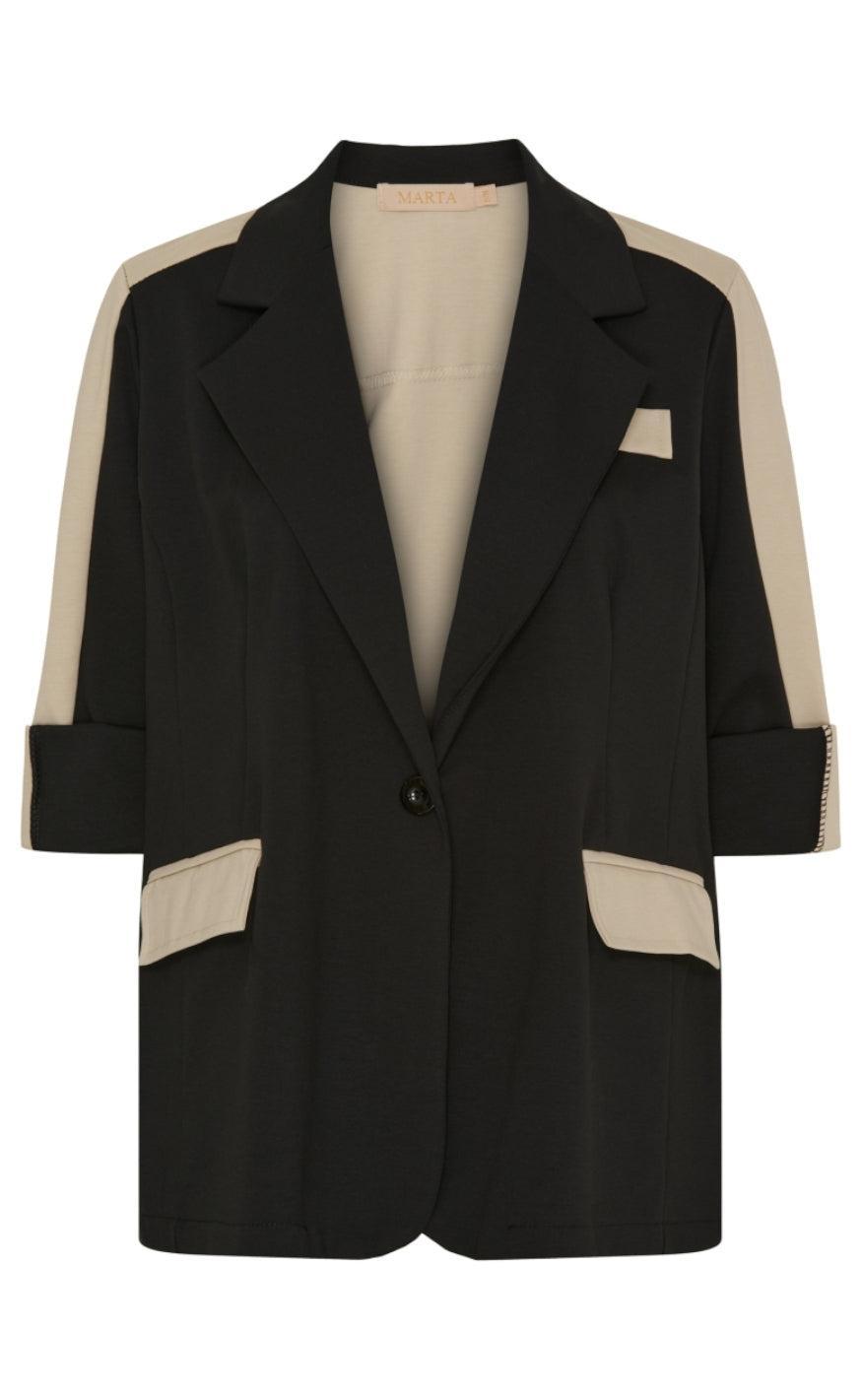 Marta Du Chateau Blazer 69237 Madelina Black Beige