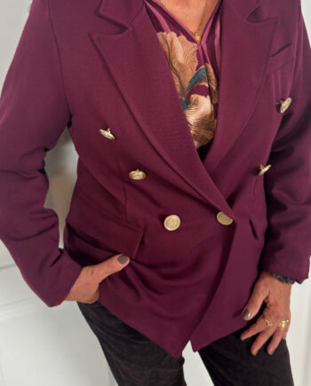 Marta Du Chateau Blazer Topaz Bordeaux