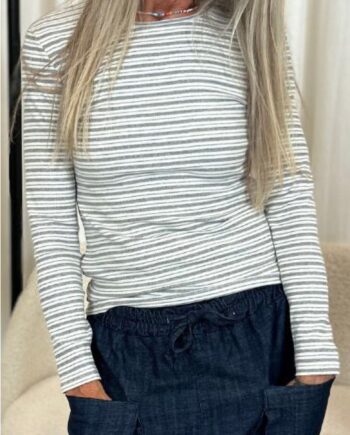 Marta Du Chateau Bluse Christel Melange Cream