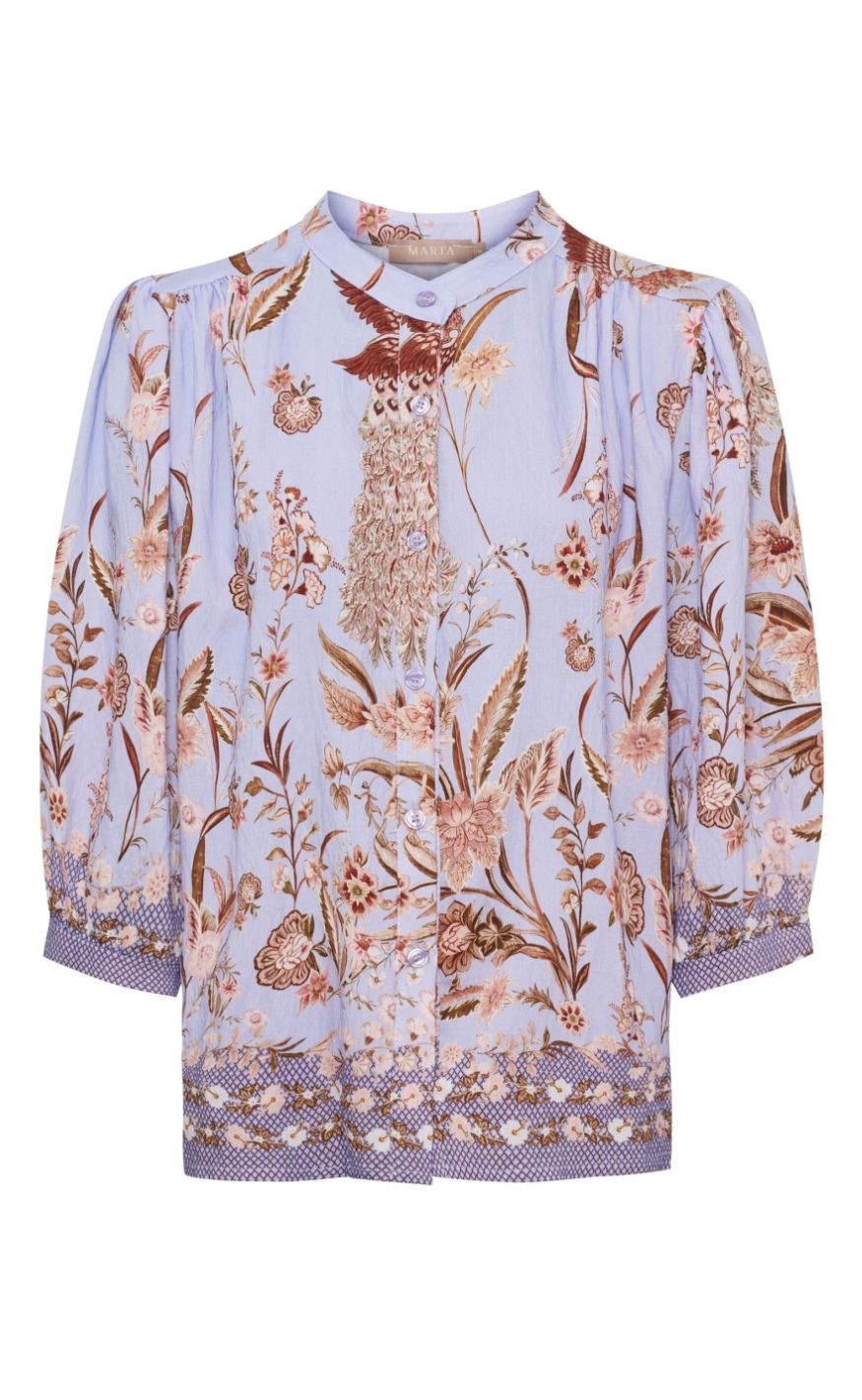 Marta Du Chateau Bluse Destiny Celeste3142tps