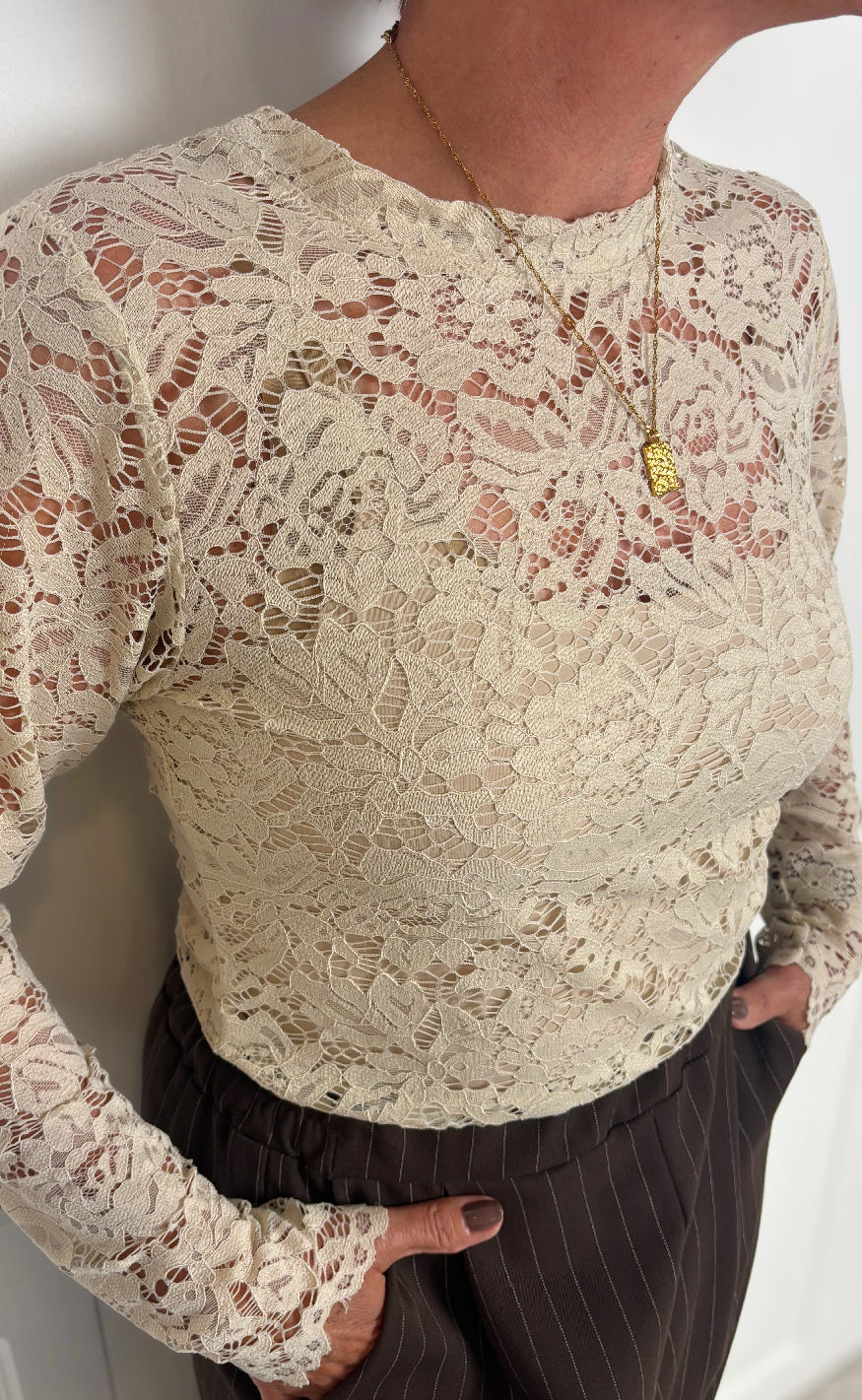 Marta Du Chateau Bluse Milley Beige