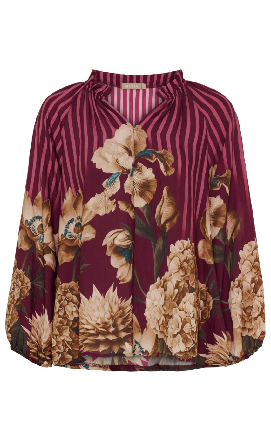 Marta Du Chateau Bluse Octavia Bordeaux