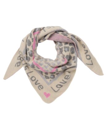 Marta Du Chateau Halstørklæde Clio Grey Pink