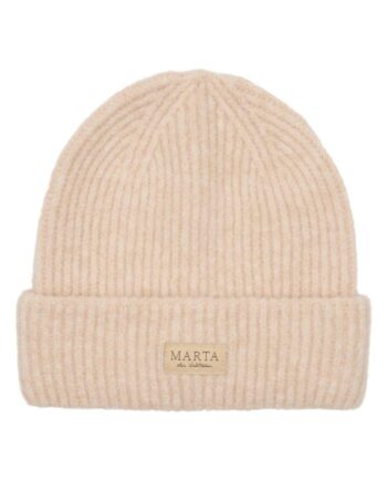Marta Du Chateau Hue Rib Beanie Offwhite