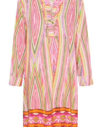 Marta Du Chateau Kjole 2604b Fuxia Stripe