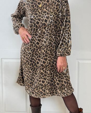 Marta Du Chateau Kjole Beline Leo Print