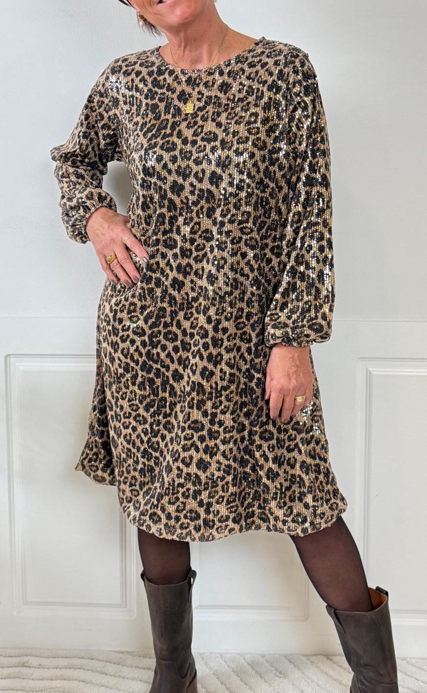 Marta Du Chateau Kjole Beline Leo Print