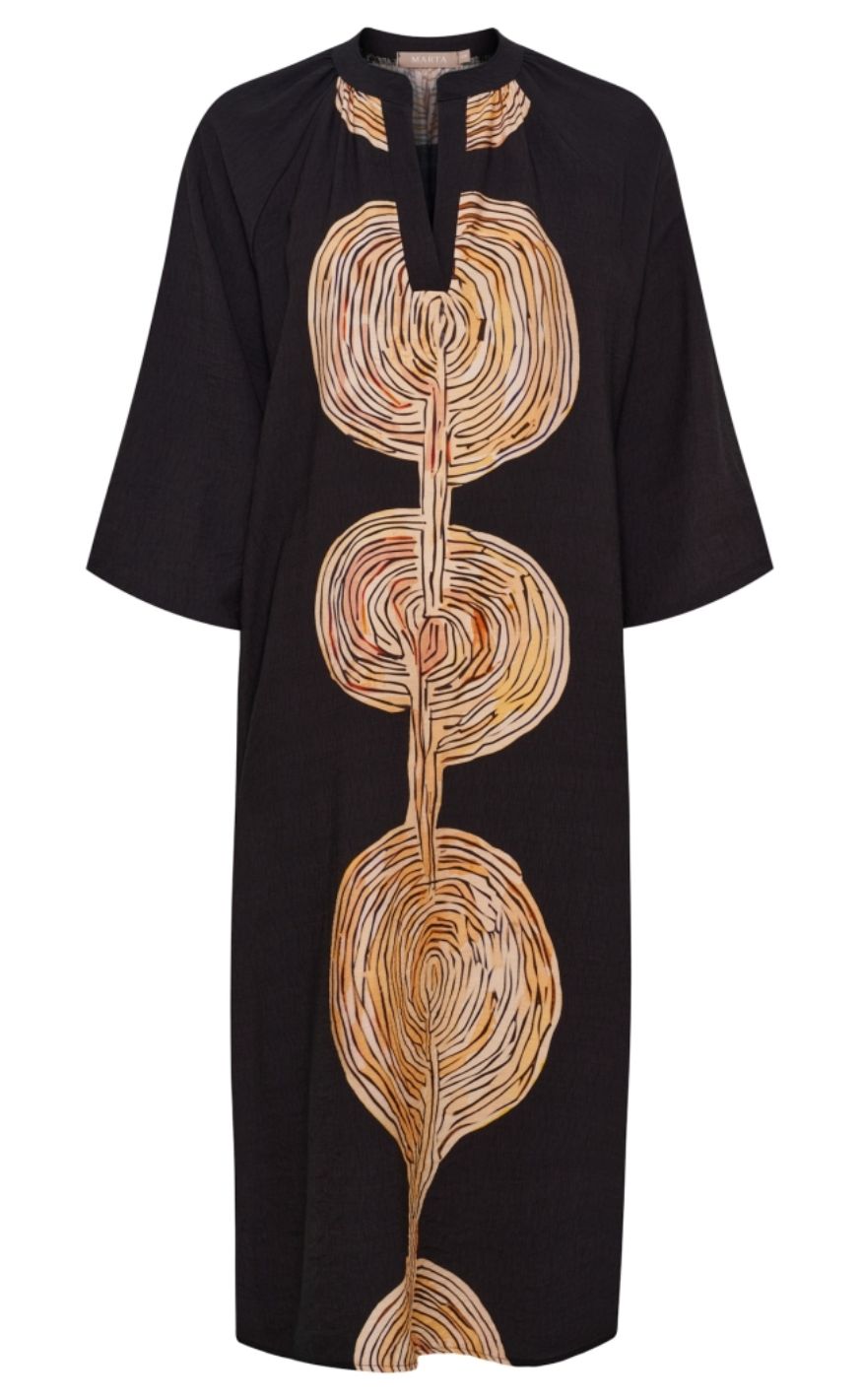 Marta Du Chateau Kjole Brisa Black Beige