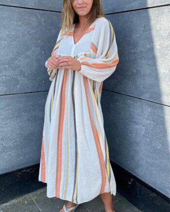 Marta Du Chateau Kjole 8715 Multi Stripe