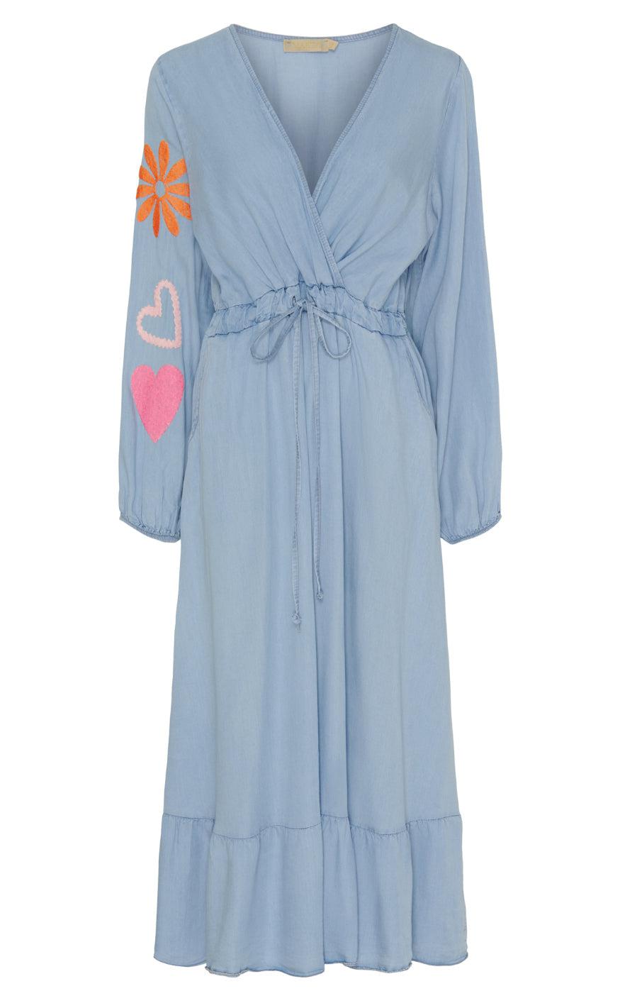 Marta Du Chateau Kjole Nicolina Light Blue