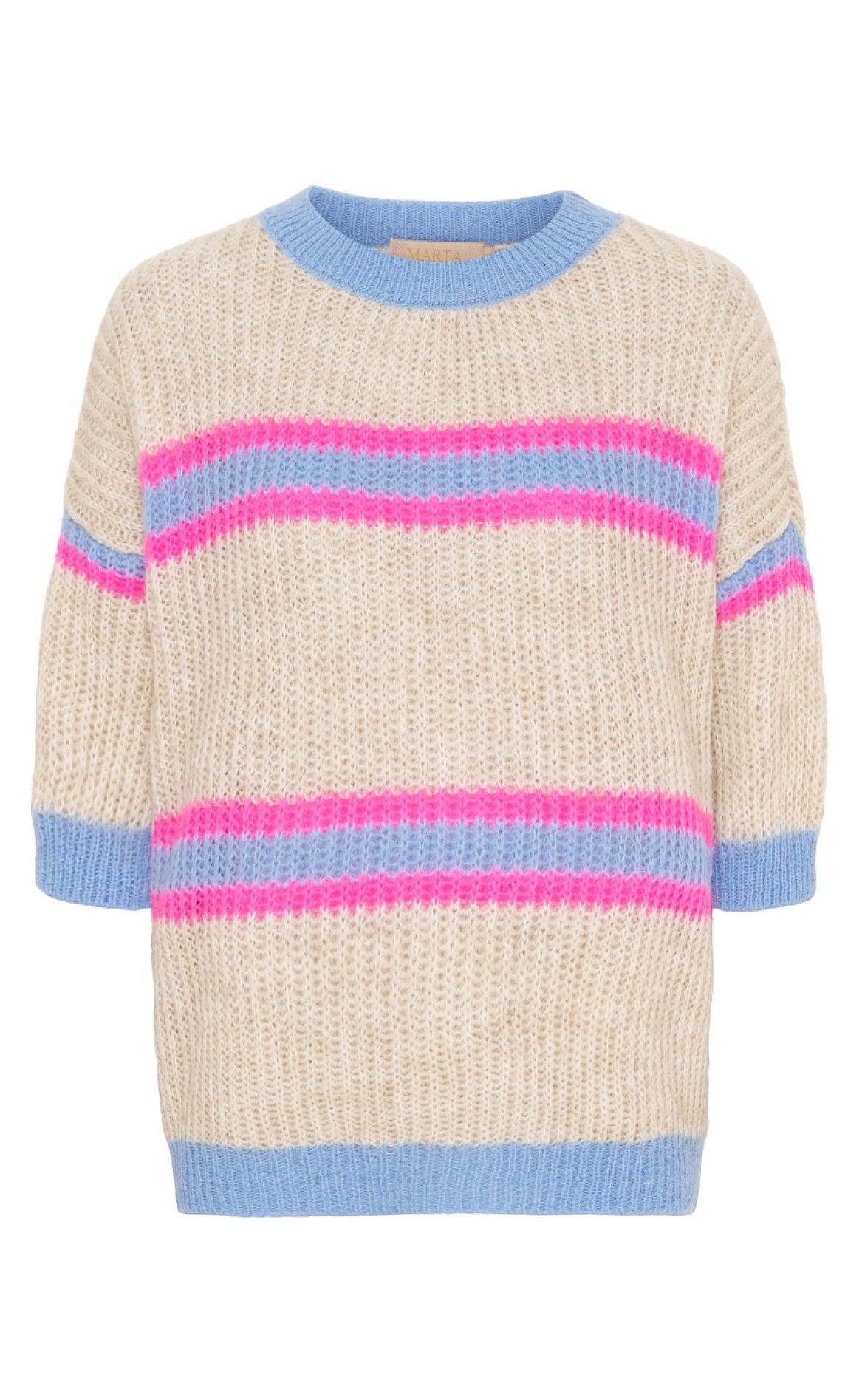 Marta Du Chateau Strik 6127 Beige Fuchsia Celeste