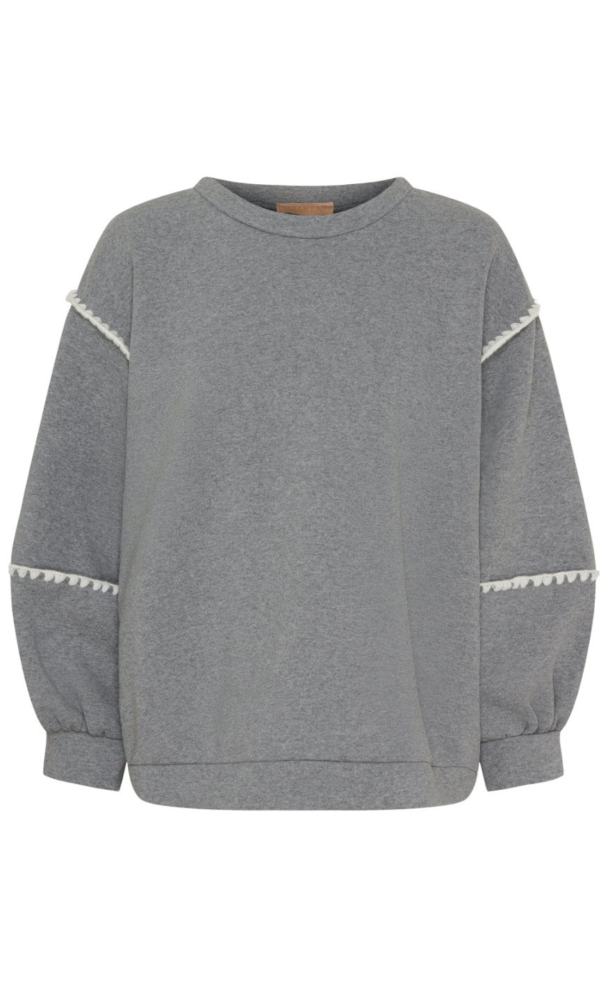 Marta Du Chateau Sweater 6383 Kelly Light Grey