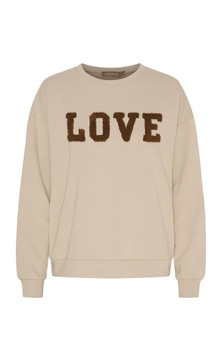 Marta Du Chateau Sweatshirt Jessa Beige Brown