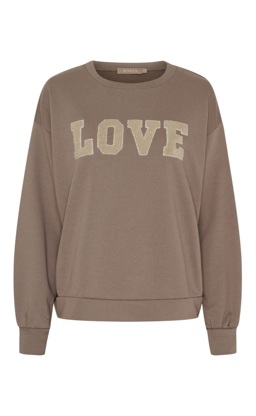 Marta Du Chateau Sweatshirt Jessa Fango Melange