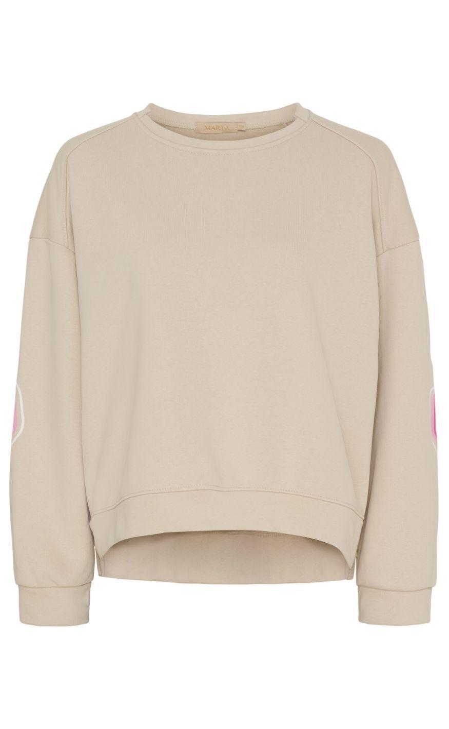 Marta Du Chateau Sweatshirt Nadine Beige