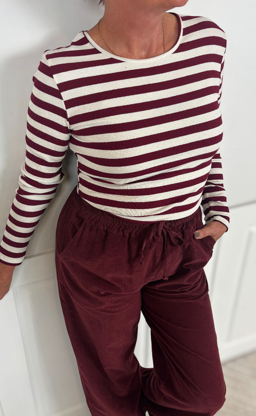 Marta Du Chateau -shirt Begonia Bordeaux