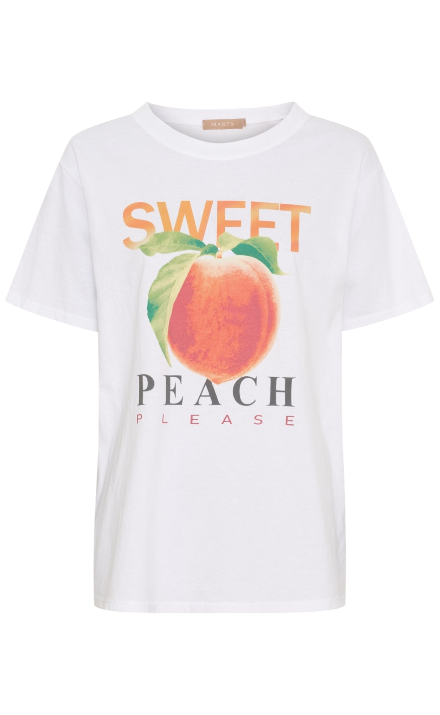 Marta Du Chateau -shirt Inge White Peach