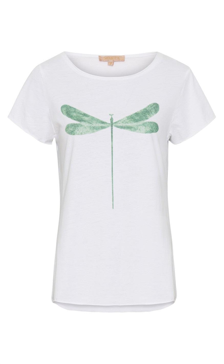 Marta Du Chateau  -shirt 0301 White Green