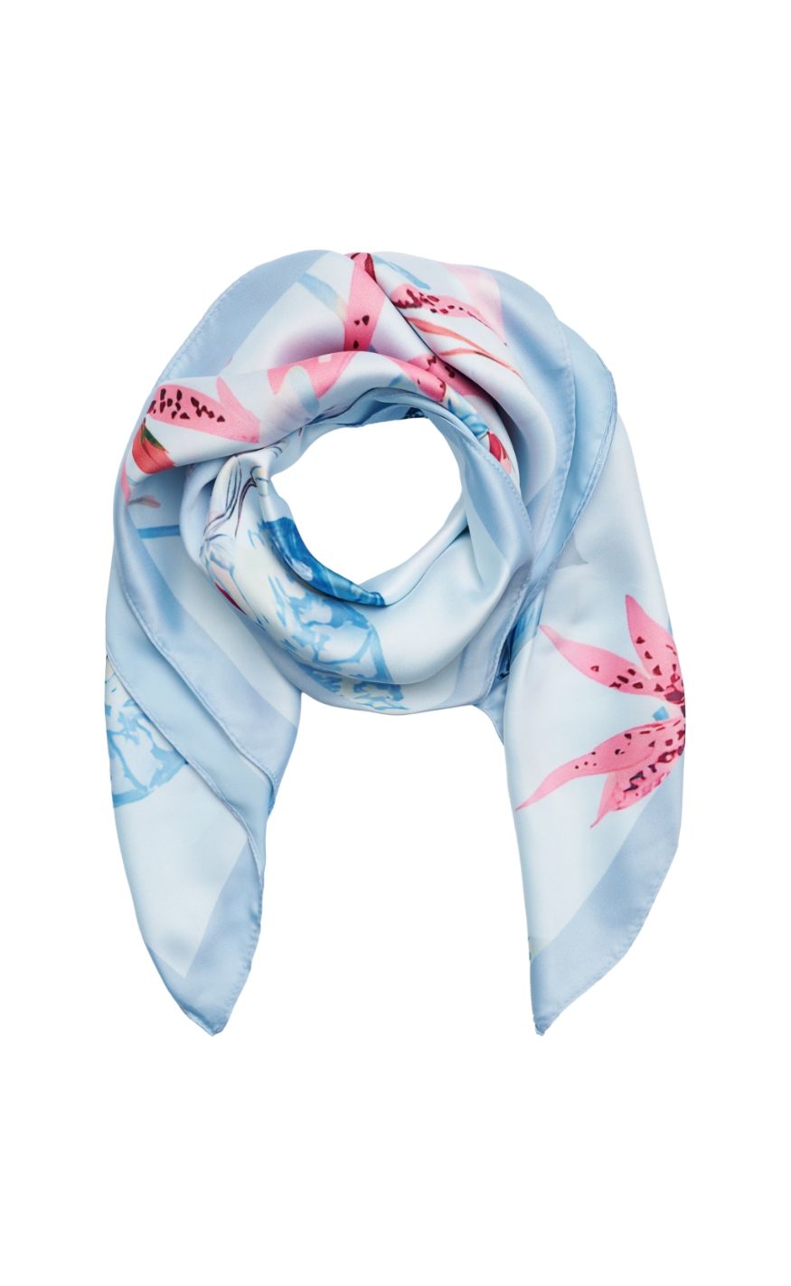 Marta Du Chateau Tørklæde Finja Blue3561