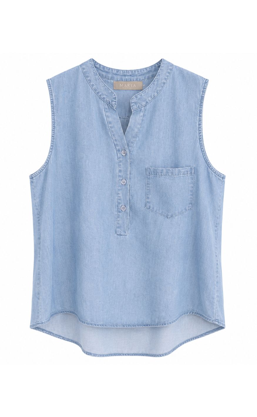 Marta Du Chateau Top Rylina Medio Blue