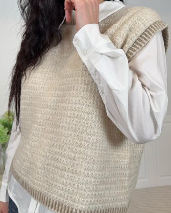 Marta Du Chateau Vest Antonine Beige Lightcamel