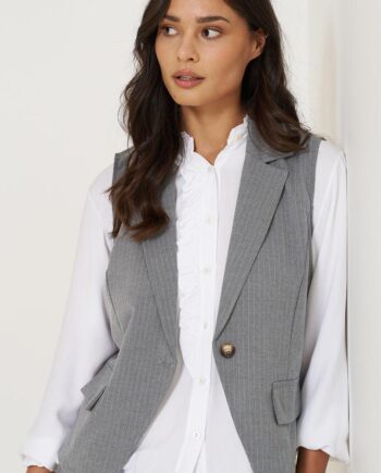 Marta Du Chateau Vest 6541 Filippa Grey