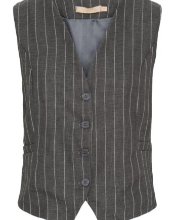 Marta Du Chateau Vest 81093 Solveig Grey Stripe