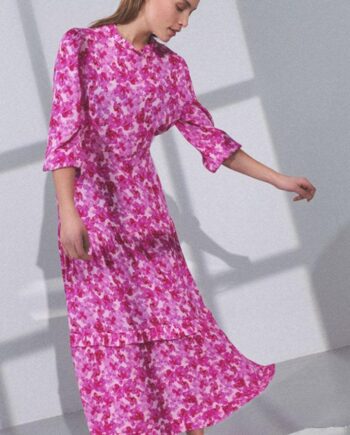 Mbym Kjole Shanaya Nela Print Pink