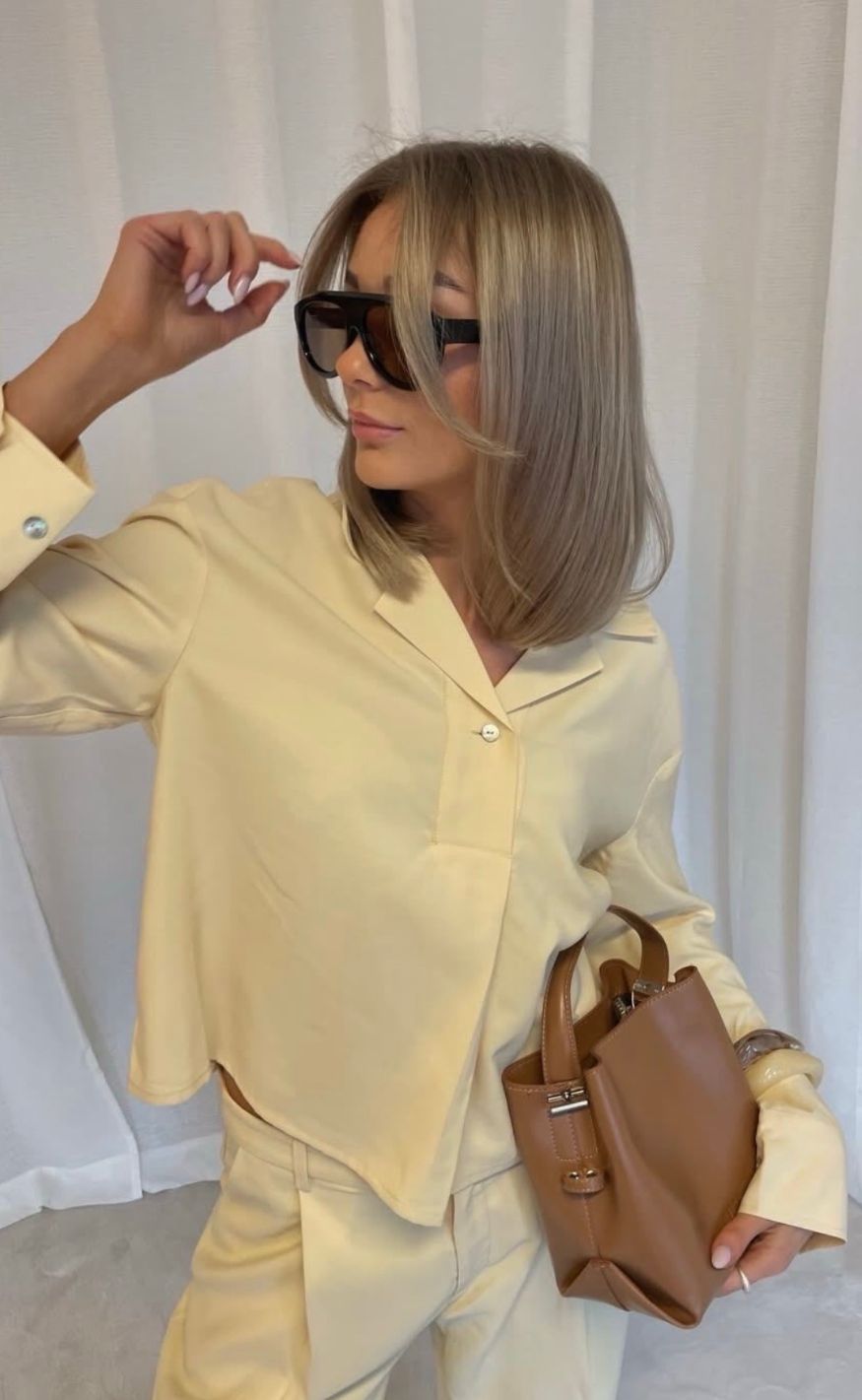Mbym Skjorte Elio Summer Yellow