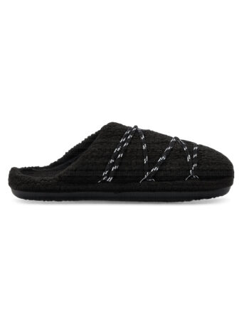 Moon Boots Slippers Teddy Black