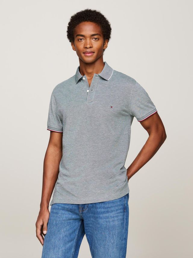 Mouline Oxford Tipping Slim Polo