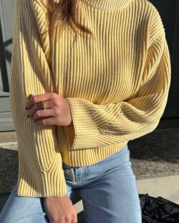 Moves Striktrøje Colina Jumper Pastel Yellow