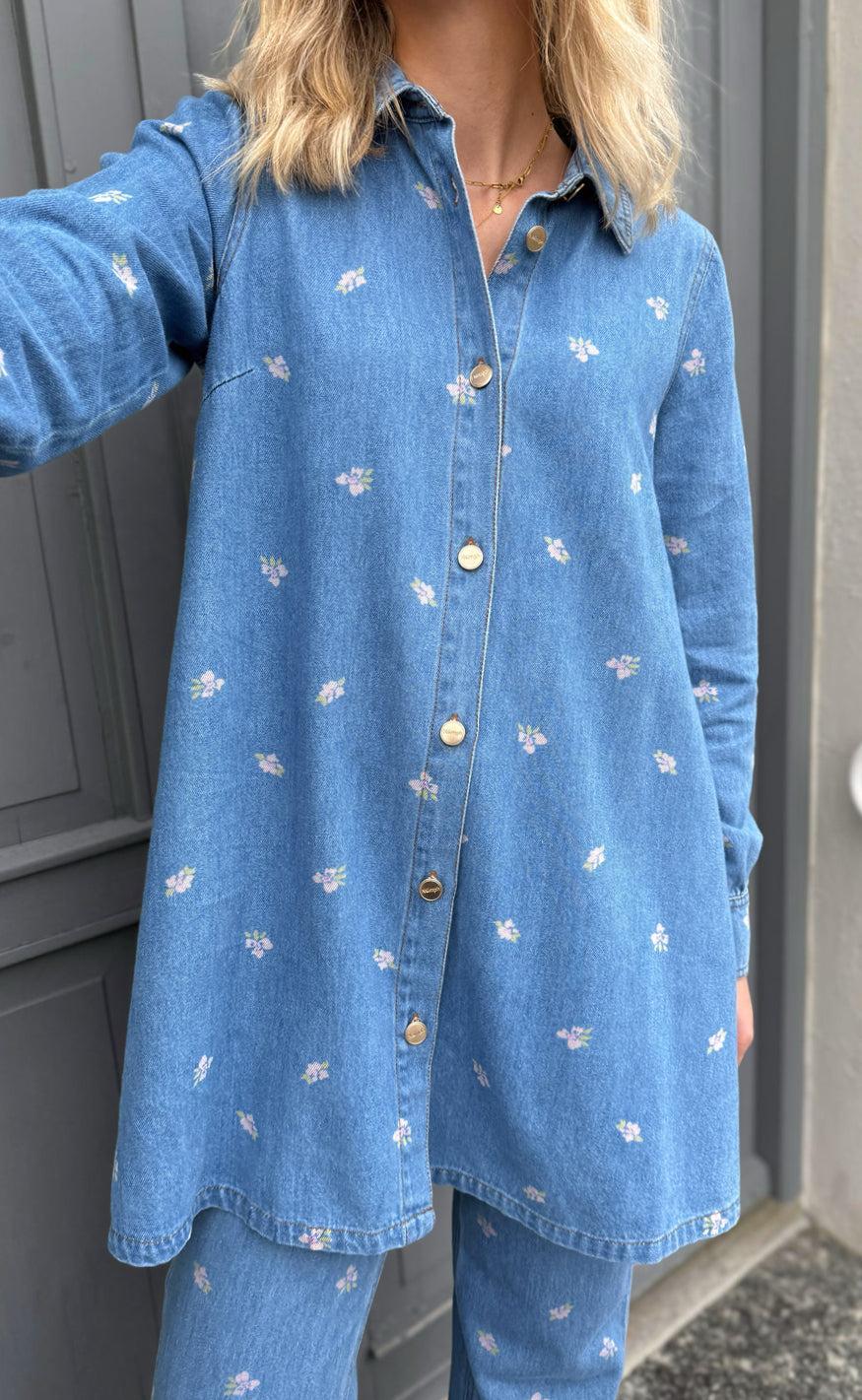 Nümph Kjole Biza Medium Blue Denim